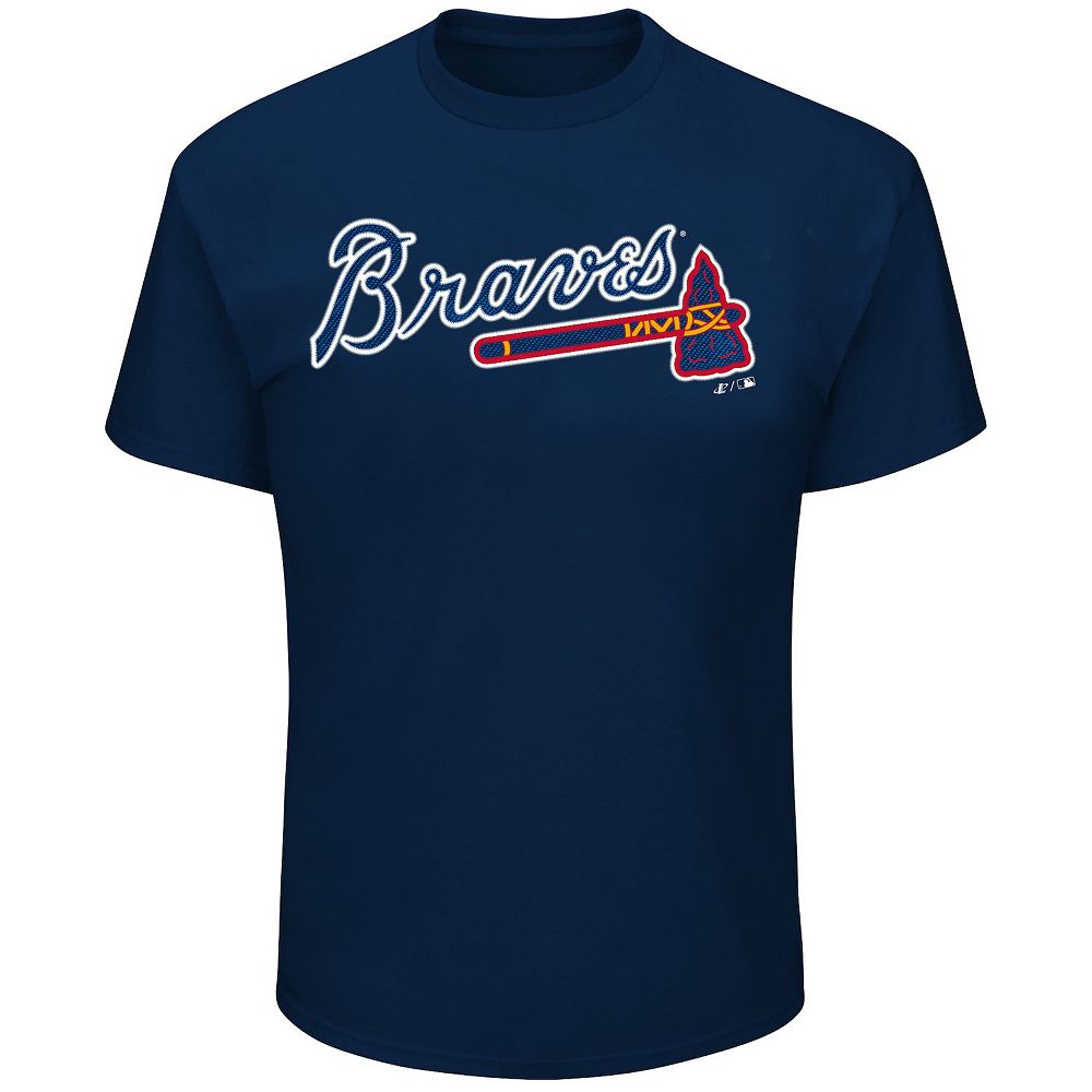 Big & Tall Atlanta Braves Script Logo Graphic Tee