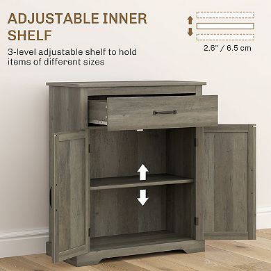 HOMCOM Sideboard Buffet Table, Modern Storage Cabinet