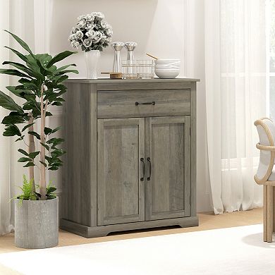 HOMCOM Sideboard Buffet Table, Modern Storage Cabinet
