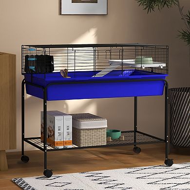 PawHut 39" Small Animal Cage Guinea Pig, Hedgehog, Ferret Pet Habitat