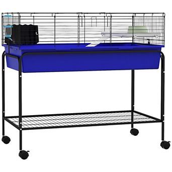 PawHut 39" Small Animal Cage Guinea Pig, Hedgehog, Ferret Pet Habitat