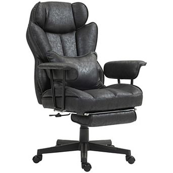 Homcom 396lbs. Big And Tall Massage Office Chair With Footrest