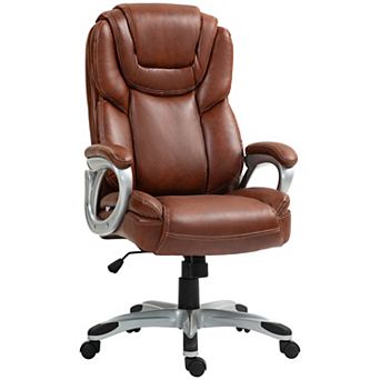 HOMCOM Office Chair with Swivel Wheels & Adjustable Height