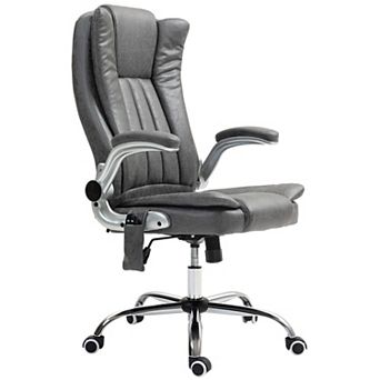 Homcom Office Chair With Vibration Massage, Heat, Flip-up Armrest
