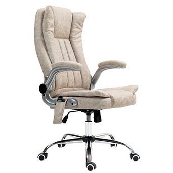 Homcom Office Chair With Vibration Massage, Heat, Flip-up Armrest
