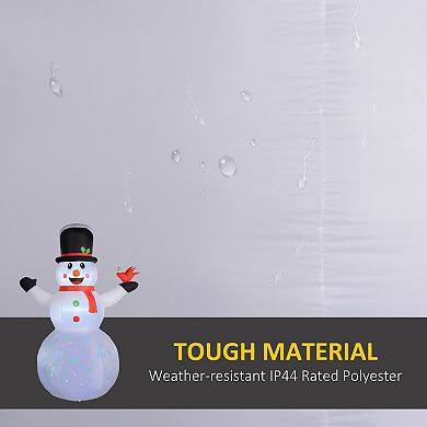 Outsunny 12ft Christmas Inflatable Snowman with Rotating Colorful LED Light