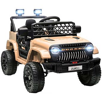 Qaba 12V Ride On Truck w/ Spring Suspension, Remote