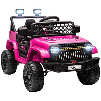 Qaba 12V Ride On Truck w/ Spring Suspension, Remote