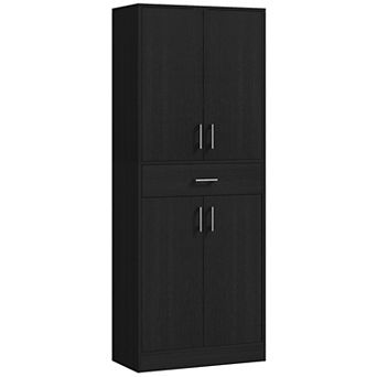 HOMCOM 71" Kitchen Pantry Cabinet with Drawer and Adjustable Shelf