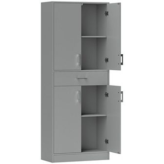 HOMCOM 71inch Kitchen Pantry Cabinet with Drawer and Adjustable Shelf