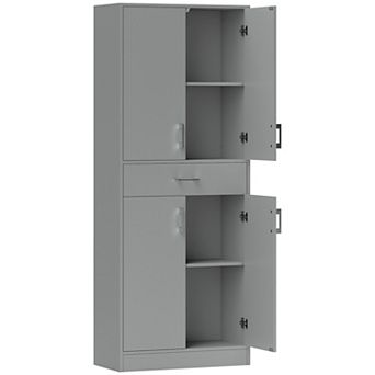 HOMCOM 71" Kitchen Pantry Cabinet with Drawer and Adjustable Shelf