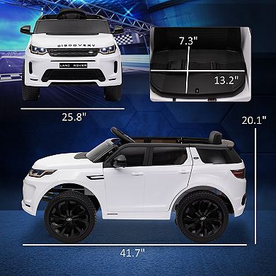 Qaba Land Rover Licensed 12V Kids Ride on Car w/ Soft Start