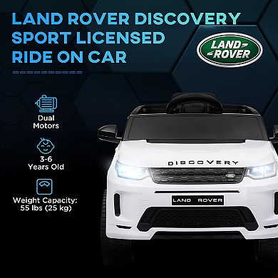 Qaba Land Rover Licensed 12V Kids Ride on Car w/ Soft Start