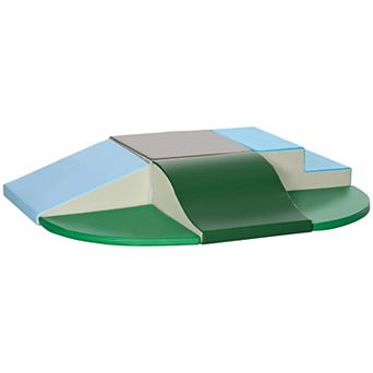 Qaba 6 pc Foam Climbing Blocks for Toddlers 1-3 Years, Soft Play Set for Climb and Crawl