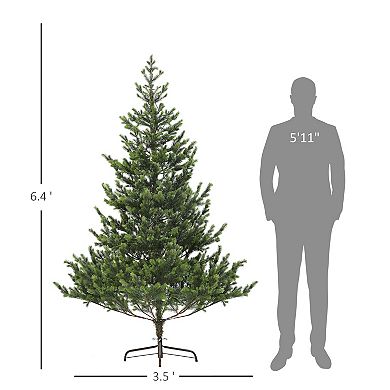 HOMCOM 6ft Artificial Sparse Cedar Christmas Tree with LED Lights