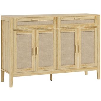 HOMCOM 53" Sideboard Buffet Cabinet with Storage Drawers and Doors