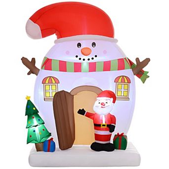 Outsunny 7.5' Christmas Inflatable Decoration with LED Lights for Outdoor