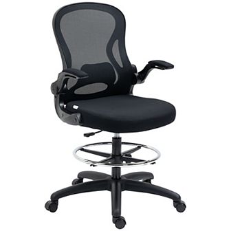 Vinsetto Drafting Chair, Tall Ergonomic Mesh Office Chair for Standing Desk
