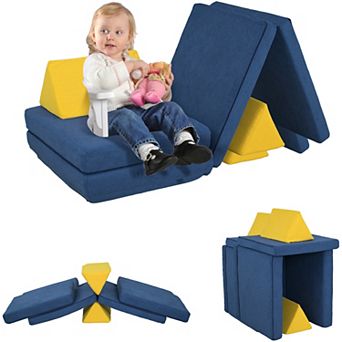 Qaba 6 pc Foam Climbing Blocks, Climbing Toys with Washable Cover