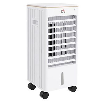 Homcom Room Air Cooler With Ice Packs, Timer, Oscillating, Led Display