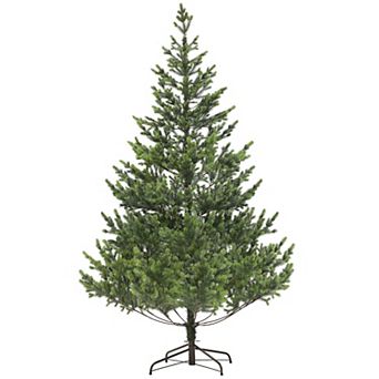 HOMCOM 7ft Artificial Sparse Christmas Tree with Steel Stand
