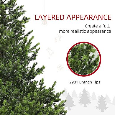 HOMCOM 7ft Artificial Sparse Christmas Tree with Steel Stand