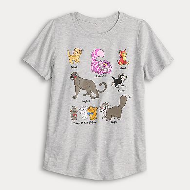 Disney's The Aristocats Women's Short Sleeve Graphic Tee