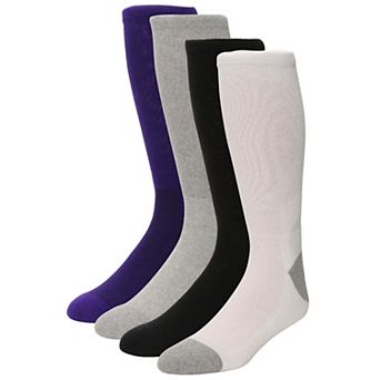 KingSize Men's Hanes Casual Crew Socks, 4-Pack