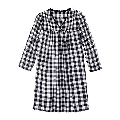 Plus Size Croft & Barrow® Long Sleeve Sleep Gown