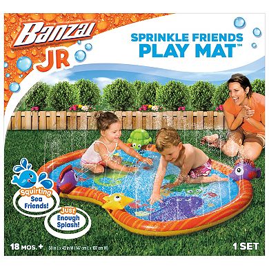 Banzai Jr. 58" Sprinkle Friends Outdoor Water Play Mat