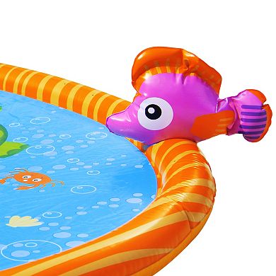 Banzai Jr. 58" Sprinkle Friends Outdoor Water Play Mat