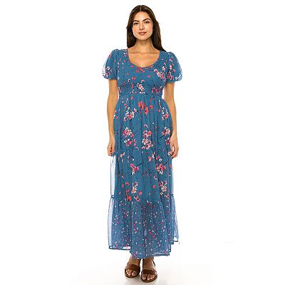 chinese dress ladies Elegant Long Maxi Evening Dress In Floral Print