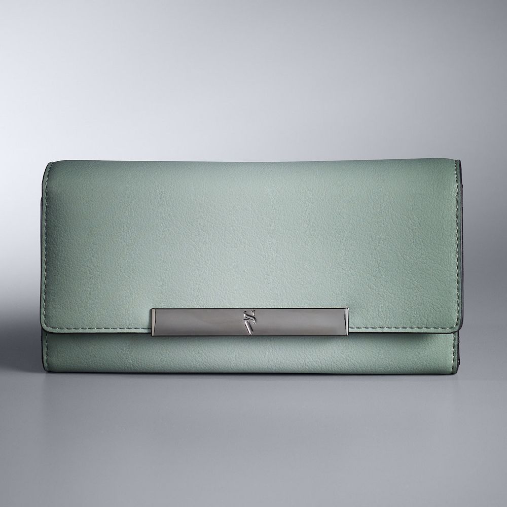 Simply Vera Vera Wang Lin Bar Flap Wallet