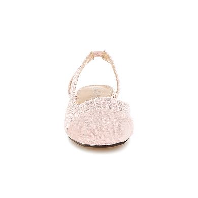 London Rag Karita Women's Plaid Cap Toe Flats