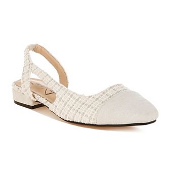 London Rag Karita Women's Plaid Cap Toe Flats