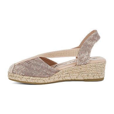 London Rag Port Side Women's Espadrille Wedge Sandals