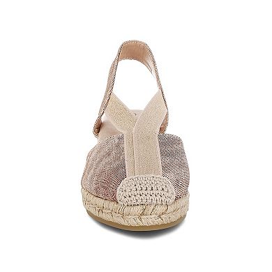 London Rag Port Side Women's Espadrille Wedge Sandals