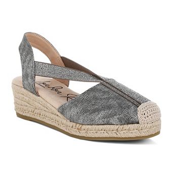 London Rag Port Side Women's Espadrille Wedge Sandals