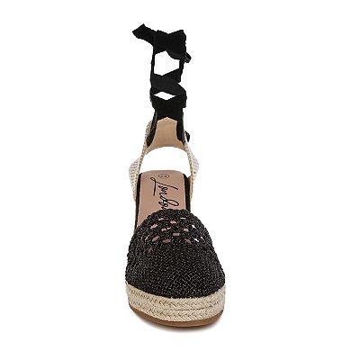 London Rag Sea Breeze Women's Wedge Espadrille Sandals