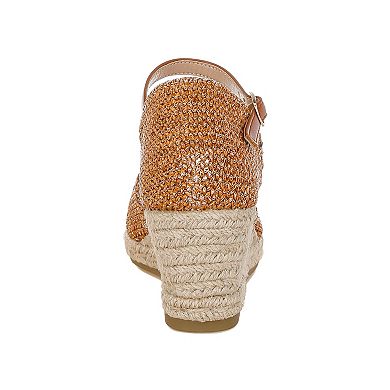 London Rag Kalista Women's Espadrille Wedge Sandals