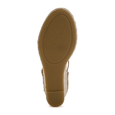 London Rag Kalista Women's Espadrille Wedge Sandals