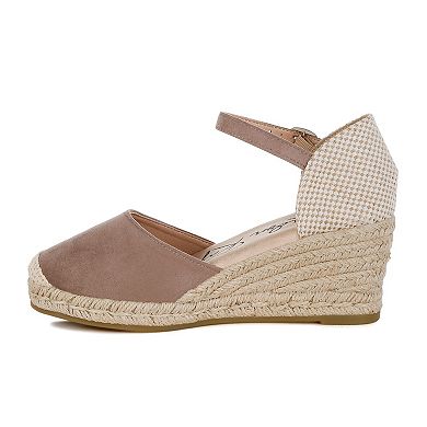 London Rag Paryor Women's Espadrille Wedge Sandals