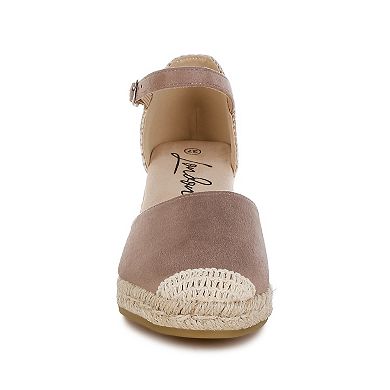 London Rag Paryor Women's Espadrille Wedge Sandals