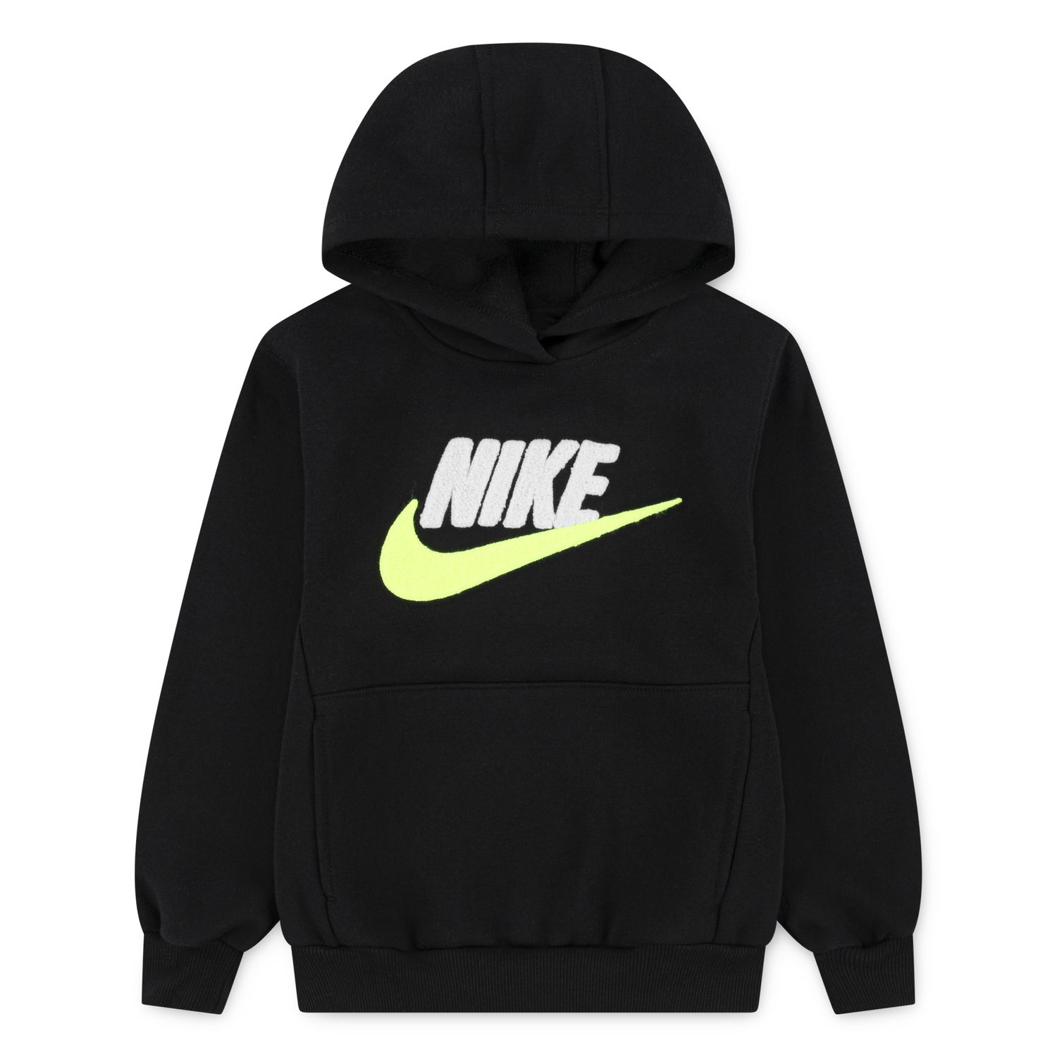 Детское худи Nike Chenille Pullover, цвет: Чёрный — фото 1