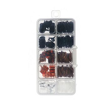 Emberly Assorted Elastic Pony Holders Storage Box