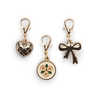 LC Lauren Conrad Flap Chain Wallet & Charms Gift Set