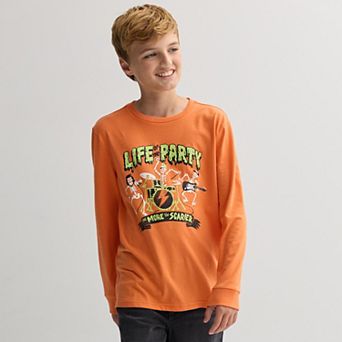 Boys 8-20 Sonoma Goods For Life® Everyday Long Sleeve Halloween Graphic Tee in Regular & Husky
