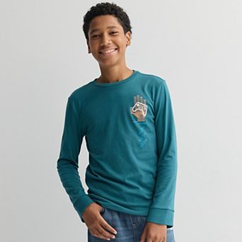 Boys 8-20 Sonoma Goods For Life® Everyday Long Sleeve Graphic Tee in Regular & Husky