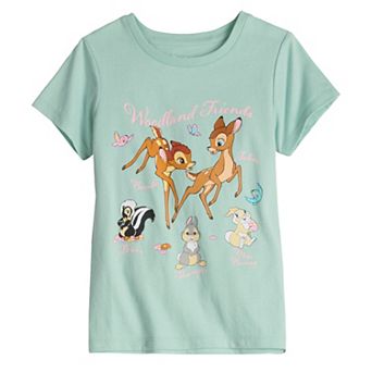 Disney's Bambi Woodland Friends Girls 4-12 Graphic Tee