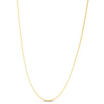 Karat Rush Men's 10k Lite Rope Chain Necklace
